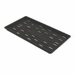 Polypro Shallow Tray (With Holes), Black – 24 Count