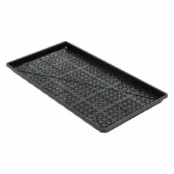 Polypro Mesh Shallow Tray, Black – 4 Count